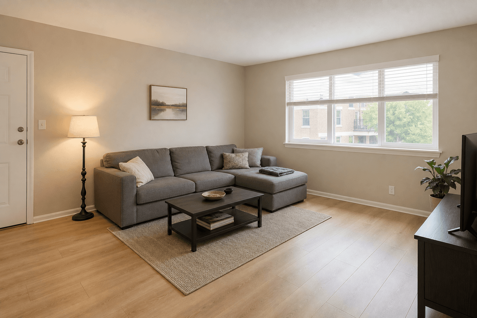 Example living room before selecting furniture